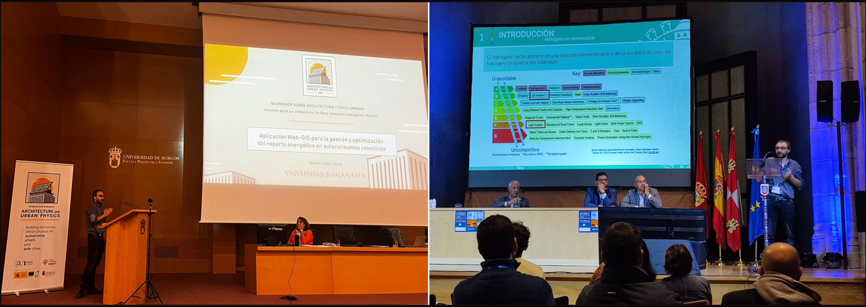 Personas de la USAL interviniendo en foro y congreso