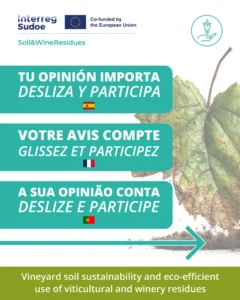 El proyecto Soil&WineResidues lanza una consulta clave para la sostenibilidad del viñedo en España, Portugal y Francia
