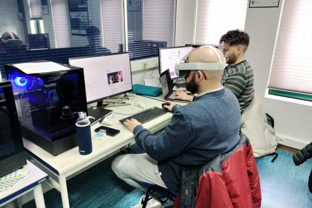 Alejandro y Daniel en el Politécnico da Guarda