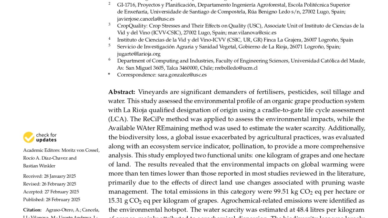 Primer paper de análisis del ciclo de vida del proyecto I-ReWater
