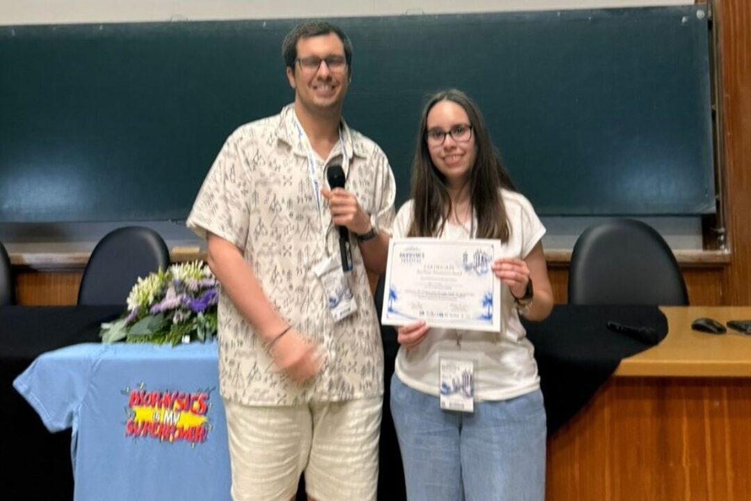 Mejor PĂłster en el Biophysics Festival