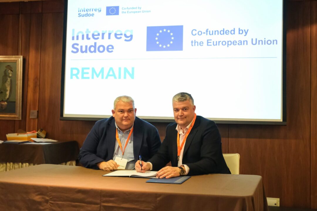 15:30 horas. Hotel Santemar. El consejero de Economía, Hacienda y Fondos Europeos, Luis Ángel Agüeros, inaugura el Seminario Técnico de Gestión de Proyectos Interreg Espacio Sudoeste Europeo del periodo de programación 2021-2027. 16 de abril de 2024 © Raúl Lucio